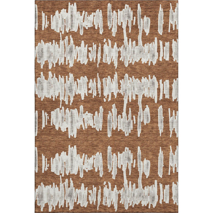 Addison Rugs Mayfield AMF905 Paprika 10' x 14' Indoor Premium Machine Washable Runner Rug, Silky Soft, Easy Clean, Non Shedding, Bedroom, Living Room, Dining Room, Kitchen, Patio Rug