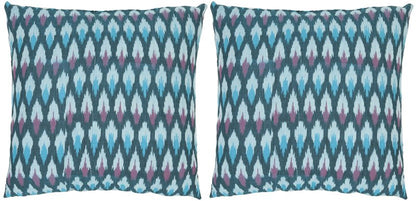 Safavieh 18-Inch Hawaii Pillow, Blue and Purple, Set of 2