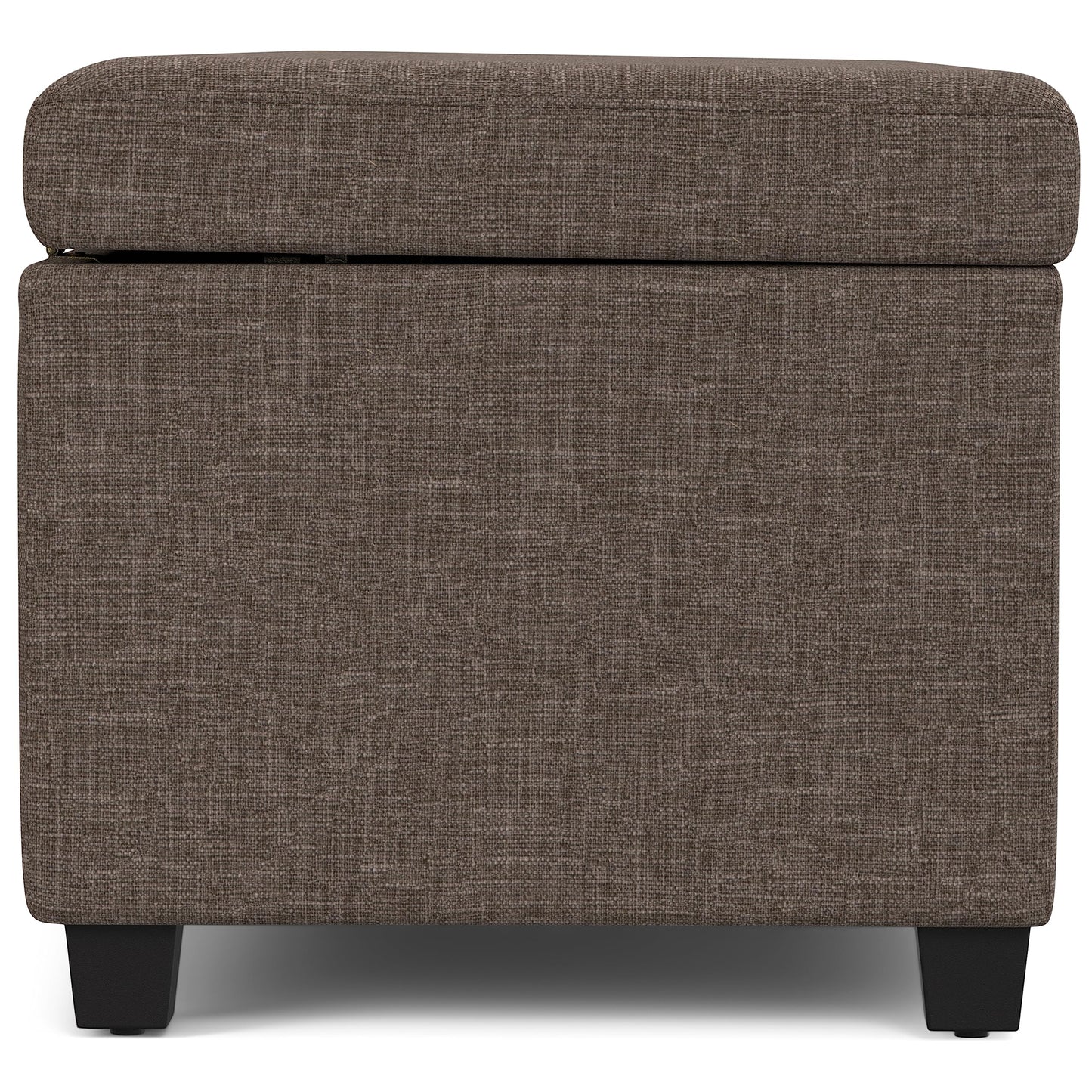 SIMPLIHOME Avalon Extra Large Storage Ottoman Bench - 54 inch Wide Upholstered Linen Look Fabric Rectangular Lift-Top Ottoman in Fawn Brown, Contemporary Bench for Living Room with Hidden Storage