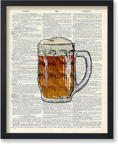 16x20 Poster Master Red Wine Print - Dictionary Poster - Alcohol Art - Bar Cart Wall Design - Gift for Men, Women
