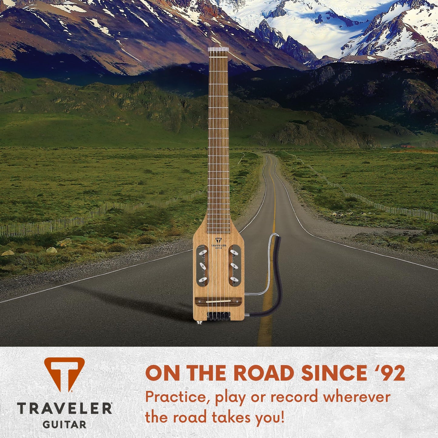 Traveler Guitar Ultra-Light Classical 6 String Guitar, Right, Mahogany (ULN MHSBW)