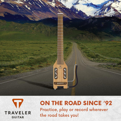 Traveler Guitar Ultra-Light Classical 6 String Guitar, Right, Mahogany (ULN MHSBW)