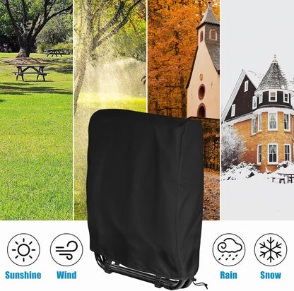 2Pcs 420D Black(96x84 cm2Pcs) Kovshuiwe Outdoor Zero Gravity Folding Chair Cover Waterproof, Folding Chair Storage