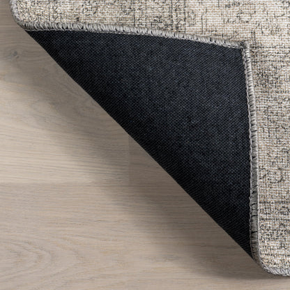 Nuloom Hillstone Collection Agnetha Grey/Taupe, 7'10" x 10', Vintage Medallion, Soft and Cozy, High Traffic, Stain Resistant, Easy Clean, Durable Area Rug for Bedroom, Living Room, Dining, Foyer