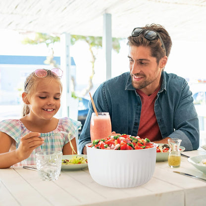 Oggi Prep, Store & Serve Plastic Bowl - 0.7 qt with See-Thru Lid, Dishwasher, Microwave & Freezer Safe, Lt Gray/Dk Gray