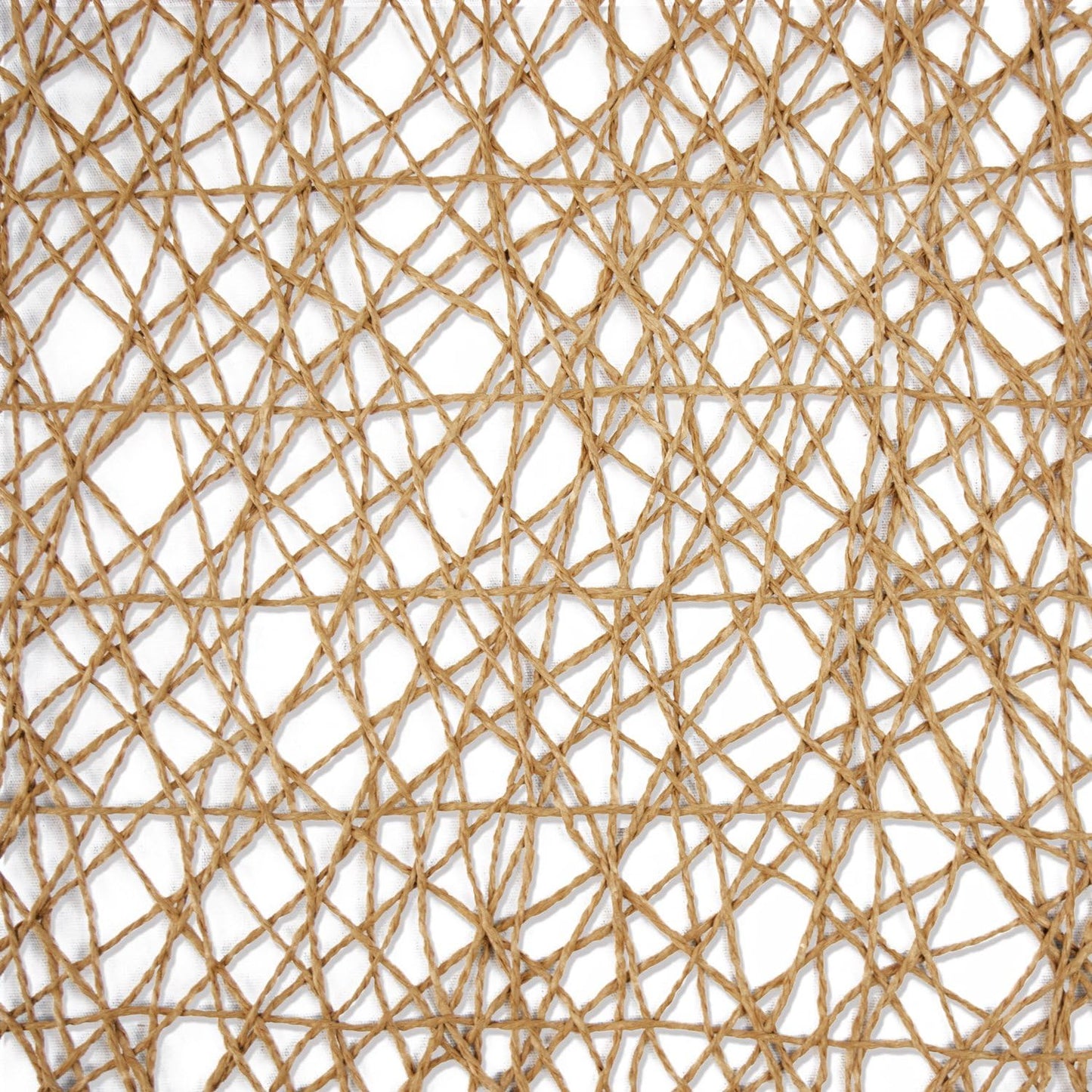 DII Woven Paper Tabletop Collection, Square Placemat Set, 16x16, Taupe, 6 Piece