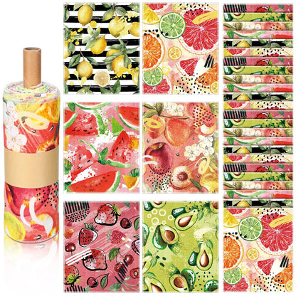 Noveread 36 Pack Fruit Reusable Cleaning Cloths Washable Cotton Kitchen Towels for Home (Fresh Color)