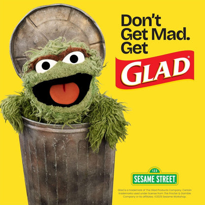 Glad ForceFlex Tall Kitchen Drawstring Trash Bags, 13 Gal, Fragrance Free, 80 Ct (Package May Vary)
