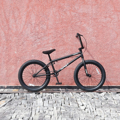 cubsala Freestyle BMX Bike, 20 Inch Yaphet Bicycle for Teen Youth Beginner Adult Riders, Bike with 360° Rotating Handlebar and 4 pegs, Color Black