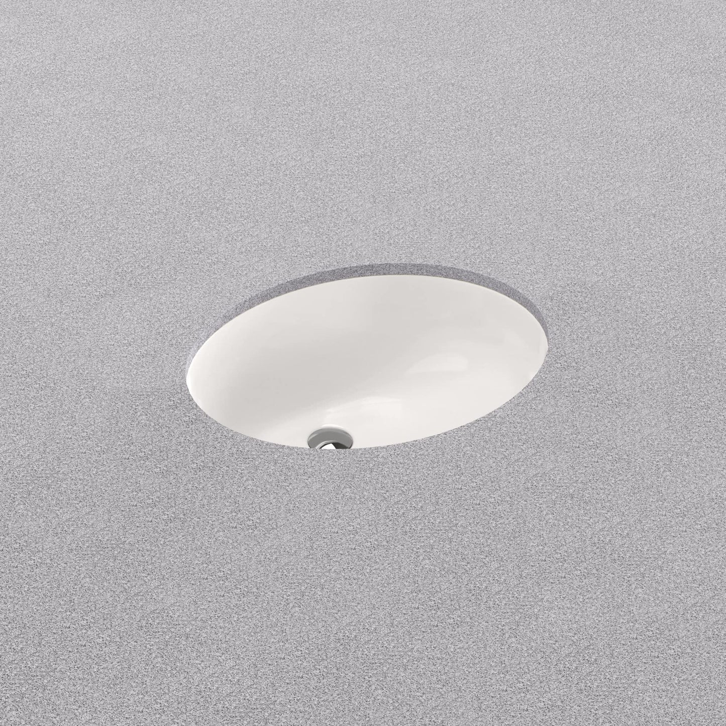 PROFLO PF1714UA Comstock 19-1/2" Oval Vitreous China Undermount Bathroom Sink with Overflow - White