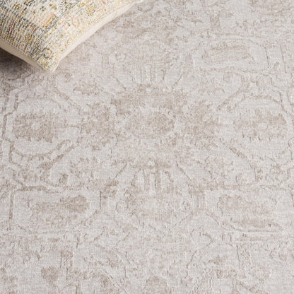 SAFAVIEH Area Rug 10x14 - Reflection Collection - Large - Cream & Ivory, Non-Shedding & Easy Cleaning, Ideal for Living Room, Bedroom (RFT665D)