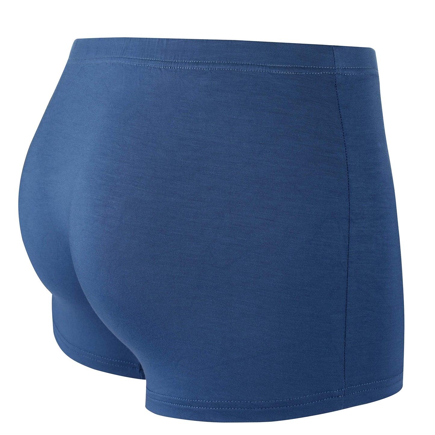 H&R Pocket Underwear for Men with Secret Hidden Front Stash Pocket, Travel Boxer Brief, Large Size 2 Packs (Blue)