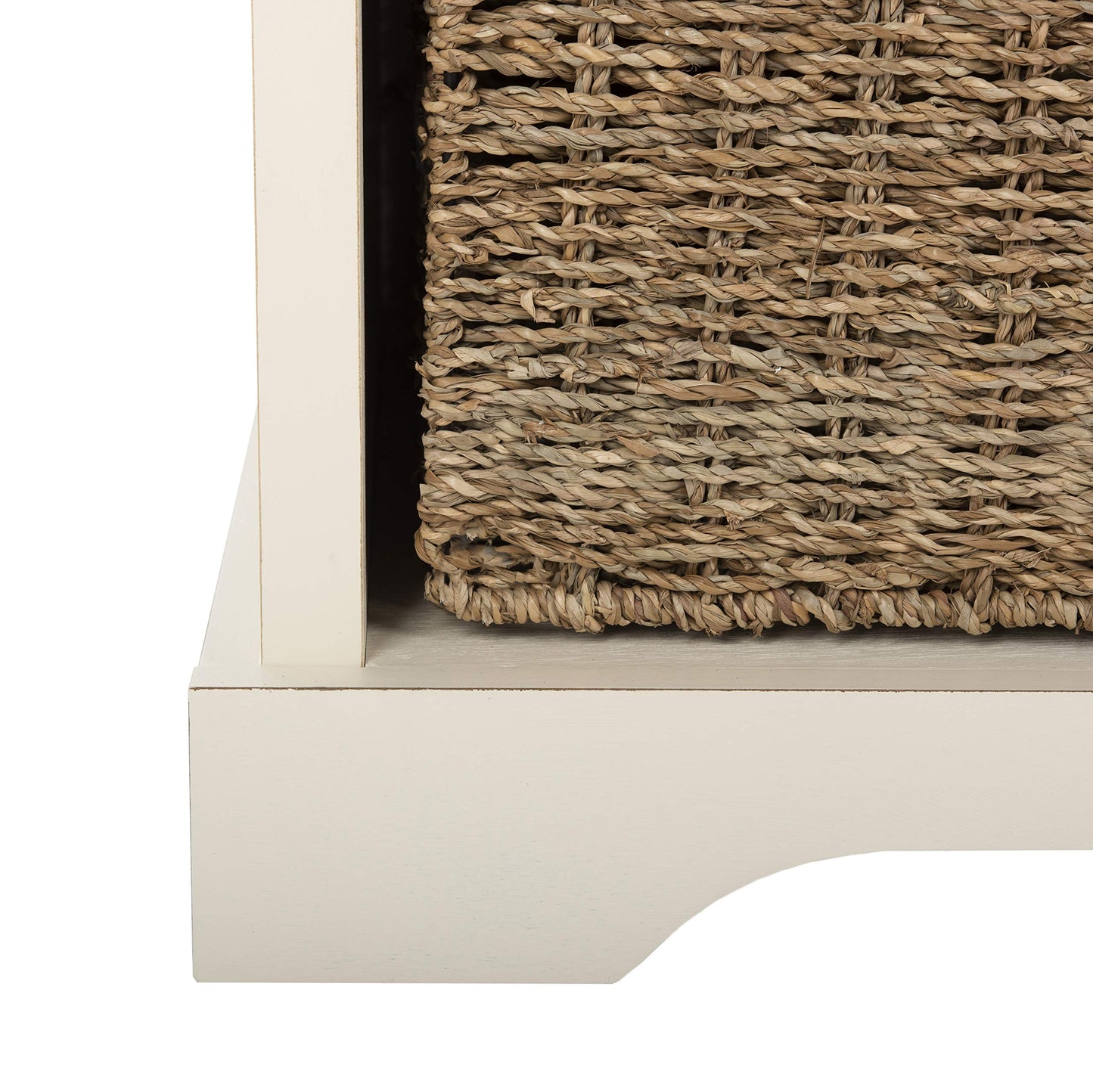 SAFAVIEH Furniture - Lonan Storage Bench - Vintage White - Solid Wood - Farmhouse Lift-Top Design - Ideal for Entryway, Living Room, Hallway, 18" Seat Height (AMH5733C)