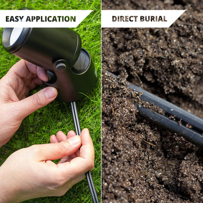 Wirefy 14/2 Low Voltage Landscape Wire 250 ft | Low Voltage Landscape Lighting Wire | Pure Copper | Outdoor Direct Burial | 14-Gauge 2-Conductor 250 Feet
