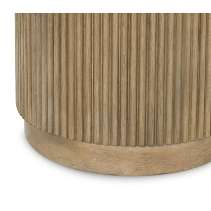 Signature Design by Ashley Camdill Contemporary Coffee Table with Wheel, Heat and Scratch Resistant, Light Brown & White