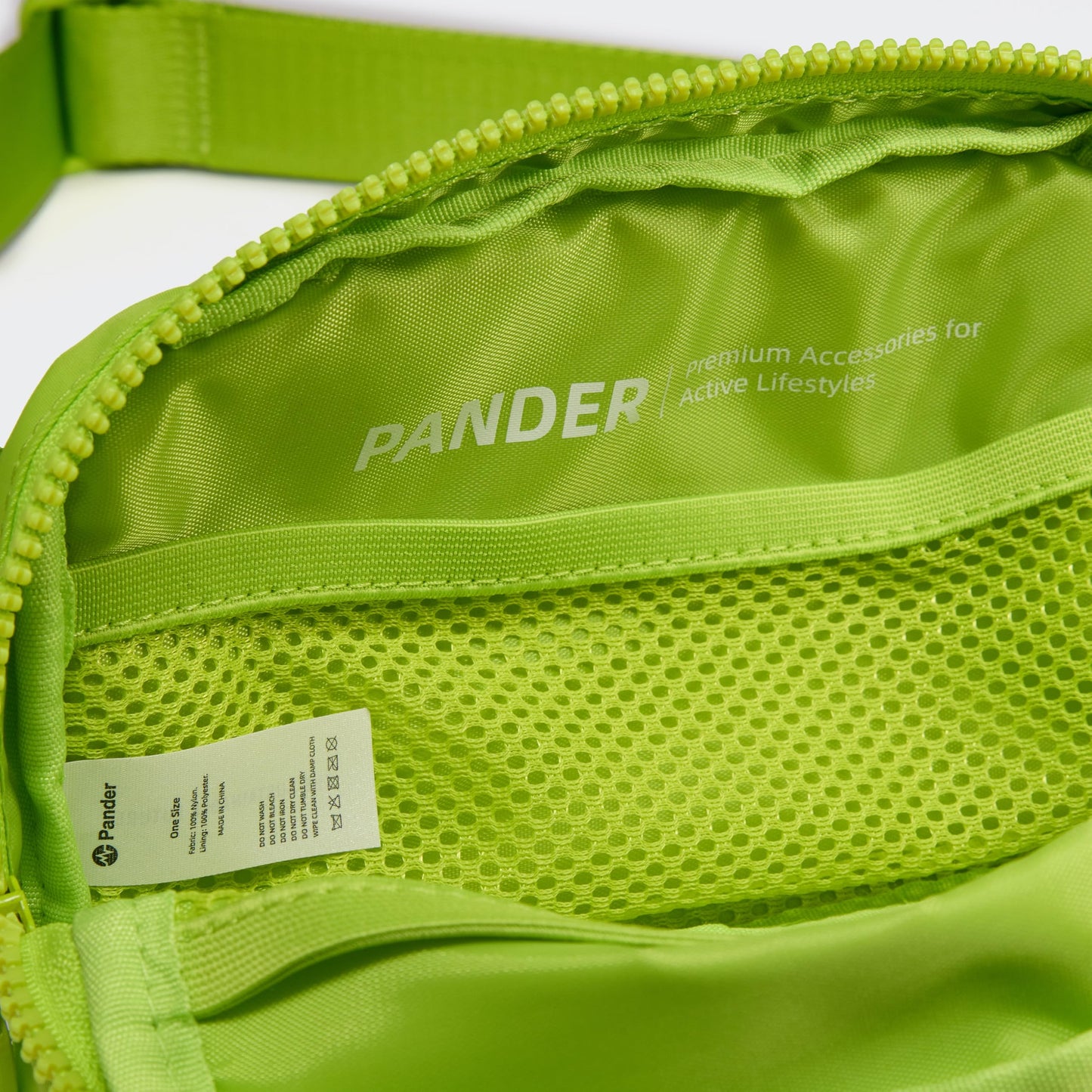 Pander Two Way Zipper Fanny Pack Nylon Everywhere Belt Bag for Women, Water Repellent Waist Packs, Crossbody Bags with Adjustable Strap (Black).