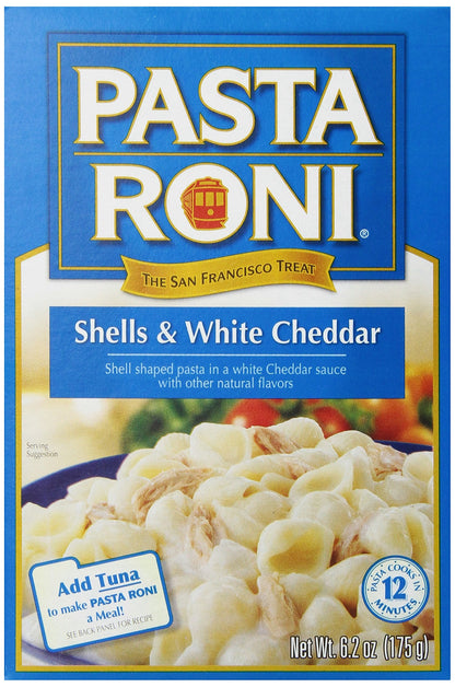 Pasta Roni Shells & White Cheddar Mix 6.2 Fl Oz (Pack of 12)