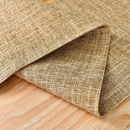 13x60 Inch Farmhouse Rustic Faux Linen Table Runner Neutral Coffee Table Runners Double Layer Reversible Rectangle