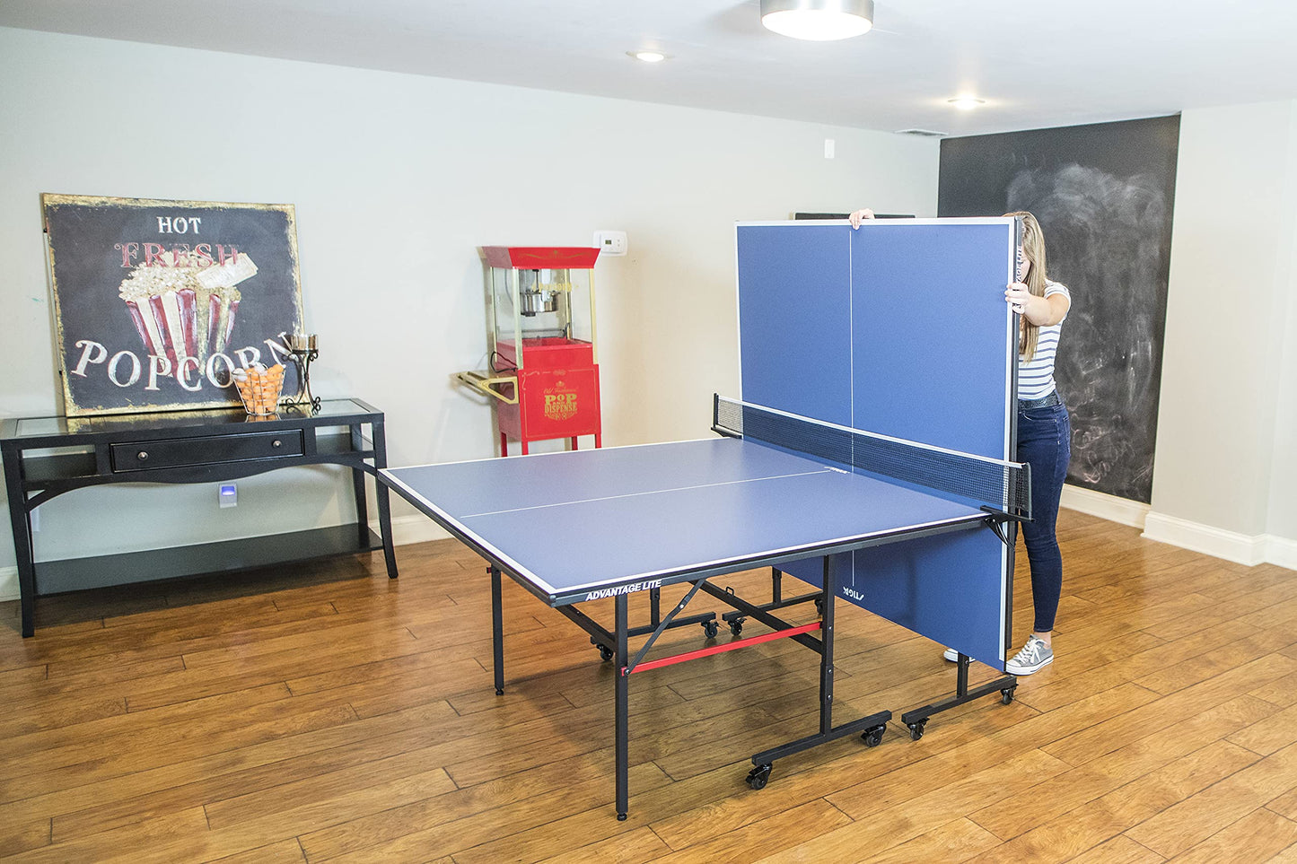 STIGA Advantage Series Indoor Ping Pong Table, Foldable Table Tennis Table - 12, 15, 18, and 25mm Tabletops - Quickplay 10 Minute Assembly - Playback Mode - Recreational- to Tournament-Level