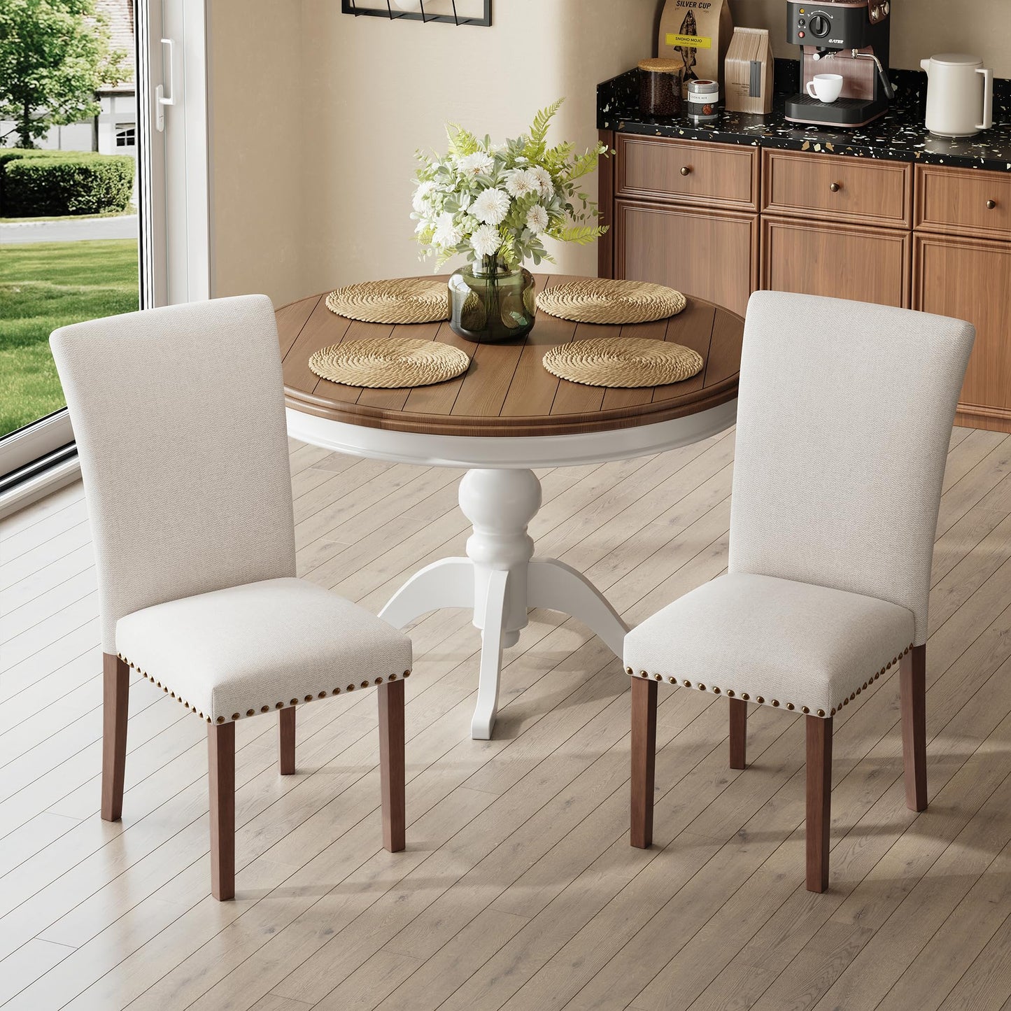 COLAMY Upholstered Dining Chairs Set of 4