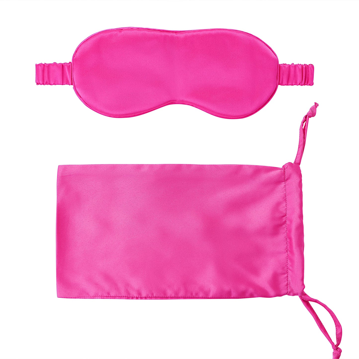 Silk Sleep Mask Light Blocking Luxury 100% Mulberry 19mm Silk Eye Mask Eye Cover Blindfold Ultra Soft Light & Comfy Anti Aging Skin Care with Travel Bag Gift Package
