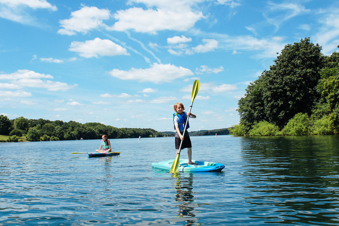 Perception Hi Five Kids Kayak - Sit on Top - Up to 120 lbs with Paddle - 6.6 ft - Funkadelic