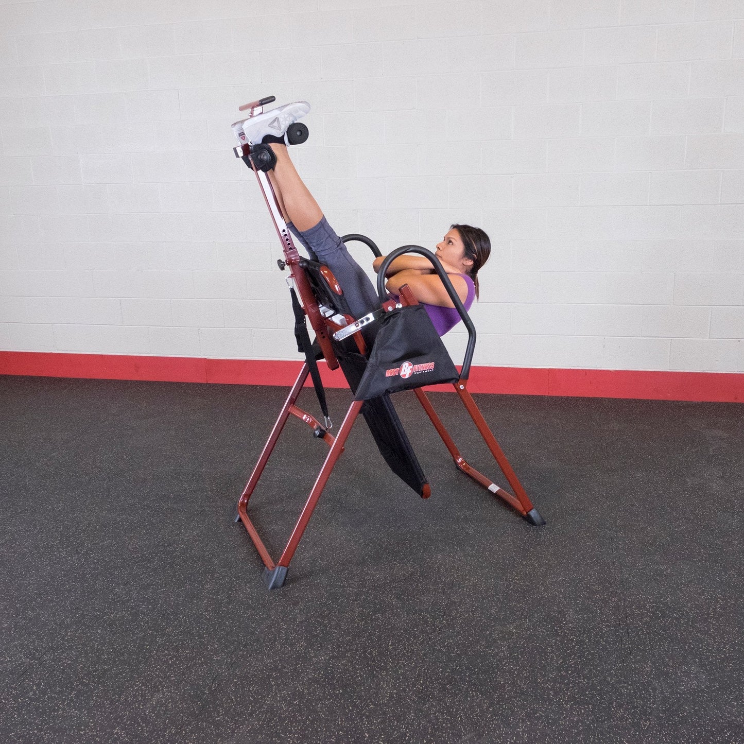 Body-Solid (BFINVER10B) Best Fitness Inversion Table, Foldable Decompression Table for Lumbar Stretching, Strength Training Equipment for Professional Inversion Therapy, Home and Commercial Gym