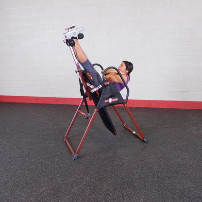 Body-Solid (BFINVER10B) Best Fitness Inversion Table, Foldable Decompression Table for Lumbar Stretching, Strength Training Equipment for Professional Inversion Therapy, Home and Commercial Gym