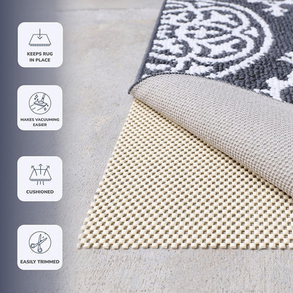 Slip-Stop Super Grip Outdoor Non-Slip Rug Pad, USA-Made Gripper Prevents Sliding for Outdoor Rugs, 2 x 4 ft