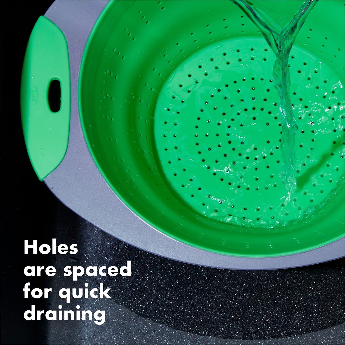 OXO Collapsible Colander, 3.5 quart, Green