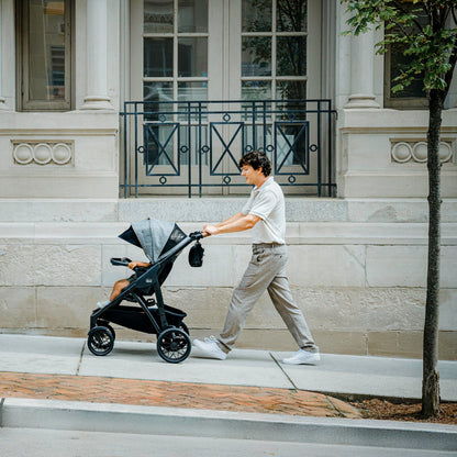 Chicco Corso Primo Modular Quick-Fold Stroller with Infant Car Seat Adapter, for Newborns and Toddlers, Summit/Grey