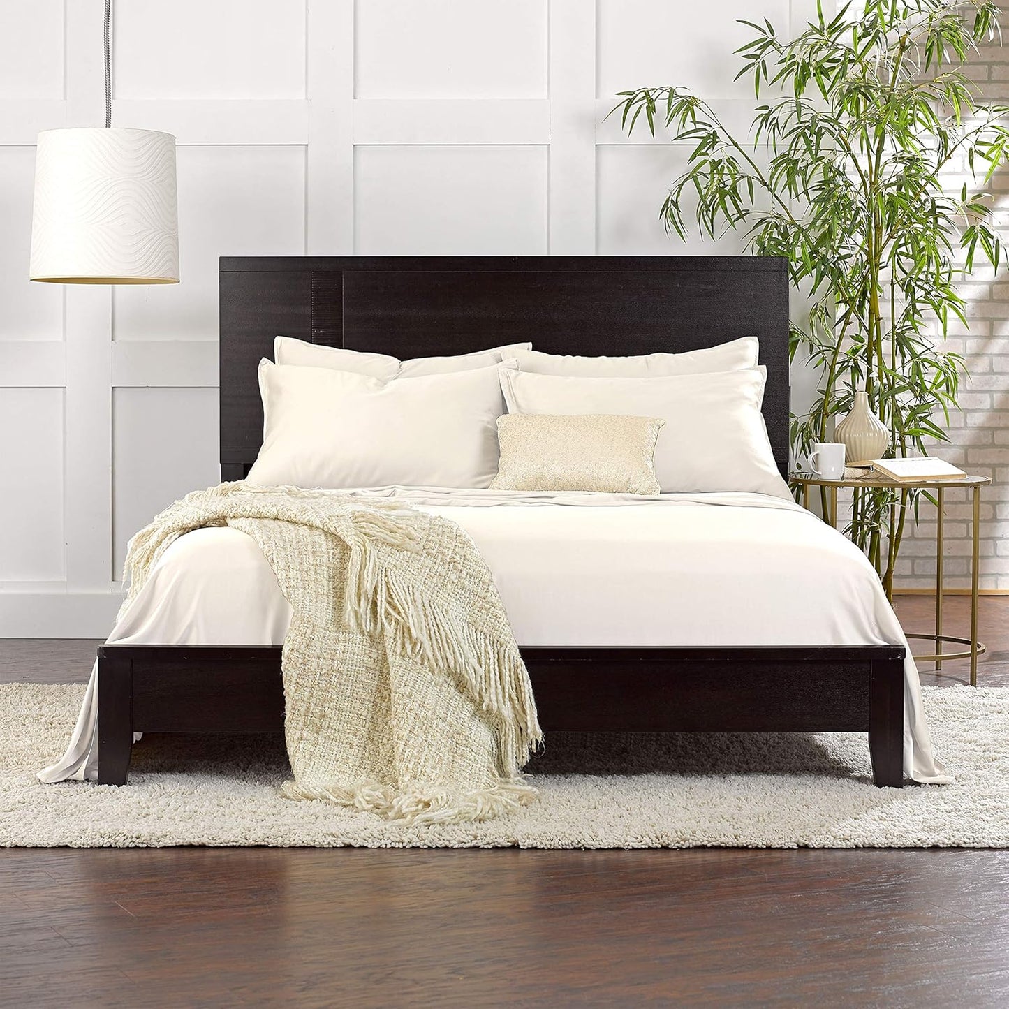 Pure Bamboo Twin Sheets - Luxuriously Soft 100% Organic Viscose Bed Sheet Set | Cooling Ivory Color, Double Stitching