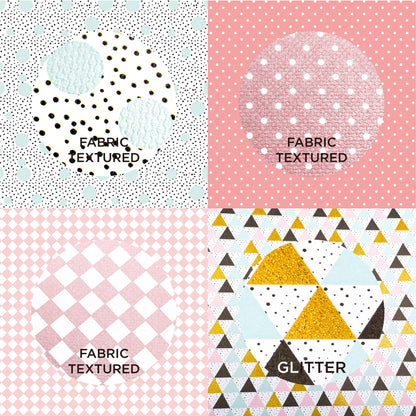Desecraft 48 sheets 12x12 Scrapbooking Cardstock Decorative Paper Pack - Pink Collection - for Card Making Journaling Planner Origami Scrapbook Paper Scrapbook Materials Supplies