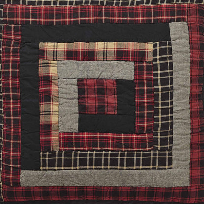 VHC Brands Rustic & Lodge Euro Sham 26x26, Chili Pepper Red Quilted Bedding Accessory