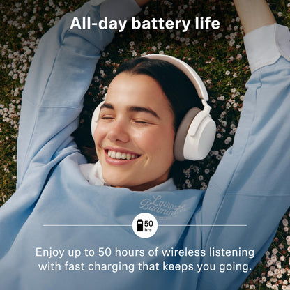 Sennheiser ACCENTUM Wireless Bluetooth Headphones Noise Cancelling - Up to 50HR Playtime, Hybrid Noise Cancelling (ANC), All-Day Comfort, Bluetooth Over Ear Headphones for School, Traveling, Black