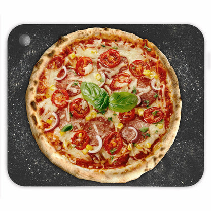 Chef Pomodoro Pizza Steel for Oven 16 Inch 1/4 Inch Thick, Baking Steel for Oven, Grill, Sourdough Bread, Baking Stone for Oven With Lifting Holes 16" X 13.25" (40.6 x 33.6 cm)