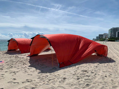 Beach Bubble Family Edition, The Ultimate Private Wind Supported Beach Cabana, +50 UPF, 12 Person Capacity