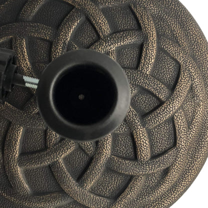 Backyard Expressions Umbrella Base - 21 Pound Heavy-Duty Design in Elegant Bronze Finish
