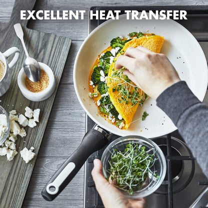 GreenPan Rio Healthy Ceramic Nonstick 10" Frying Pan Skillet, PFAS-Free, Dishwasher Safe, Black