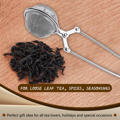 25 Pack Snap Tea Ball Infusers Stainless Steel Mesh Tea Ball Strainers with Handle Mesh Snap Tea Ball for Loose Leaf Tea Spices Herbs, 2 Colors (Color Style 1)