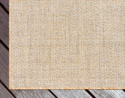 Unique Loom Outdoor Modern Collection Area Rug - Links, 2' 2" x 3' 1" Rectangle, Light Brown/Brown