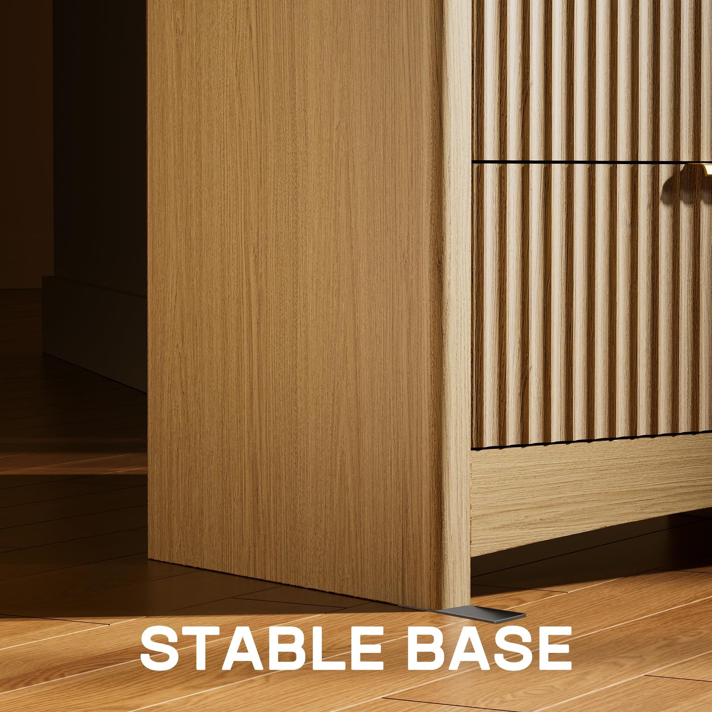 Marsail 6 Drawer Wooden Dresser with Smooth-Glide Drawers, Modern Storage Solution for Bedrooms, Living Rooms, and Hallways, Featuring Large Capacity and an Elegant Natural Wood Finish, Natural Oak