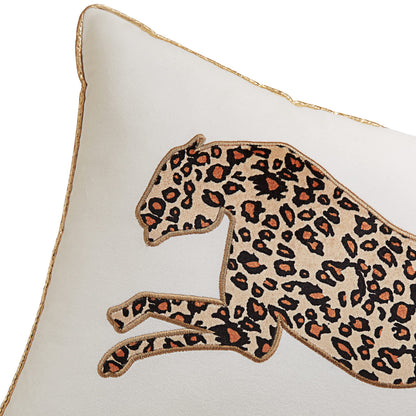 Juicy Couture – Decorative Accent Pillow Velvet Safari Leopard Premium Reversible Throw Pillow Living Room and Bedroom Décor Measures 14" x 24" Cheetah on White