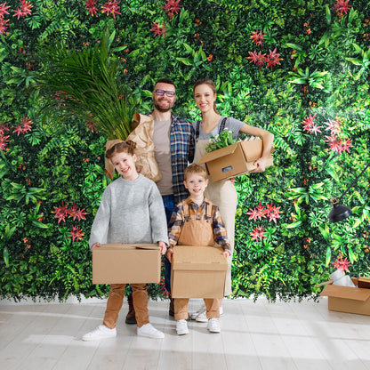 Grass Wall Panels 18 Pack 20"x20", Artificial Hedge Greenery Wall Backdrop, Plant Wall, UV Protected Privacy Fence Screen, Green Wall Decor for Outdoor Indoor Wedding Décor
