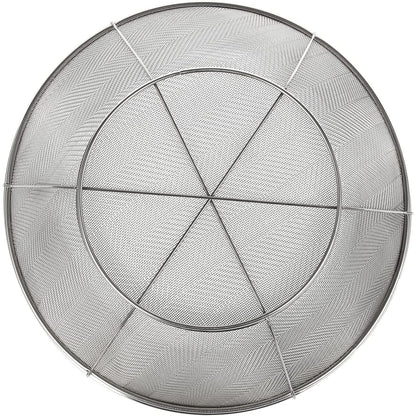Juvale Stainless Steel Fine Mesh Strainer - Durable Rust-Resistant Mesh Colander - Ergonomic Handle Rice Colander - Ultra-Fine Flour Sifter - Dishwasher Safe with Stable Design - 11 in x 4 in, Silver