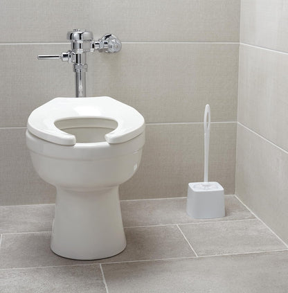 Commercial 15" Rubbermaid Products Toilet Brush, White, Toilet Bowl Brush for Bathroom, Professional/Janitorial Scrub