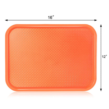 New Star Foodservice 28010 6-Piece Fast Food Tray, 12 by 16-Inch, Assorted Colors