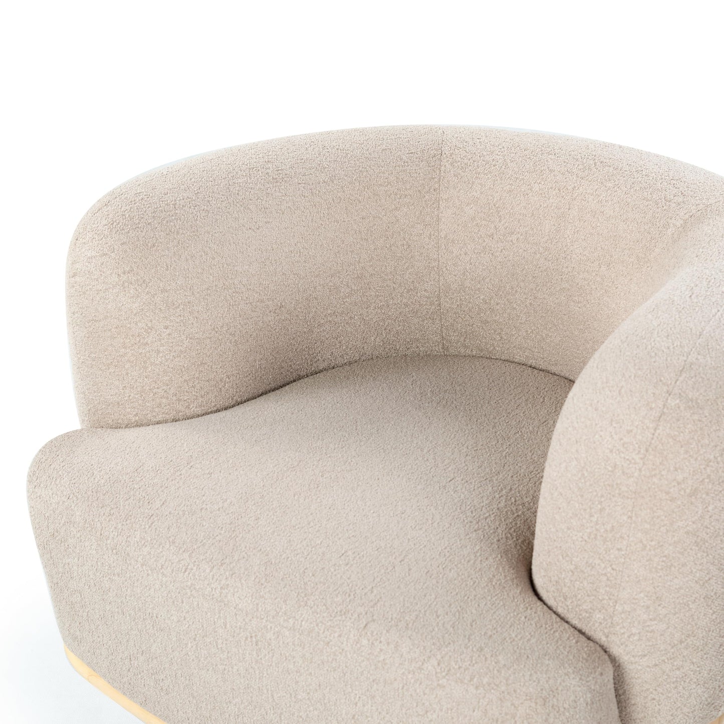 SAFAVIEH Couture Collection Oscar Light Brown/Natural Boucle Accent Chair