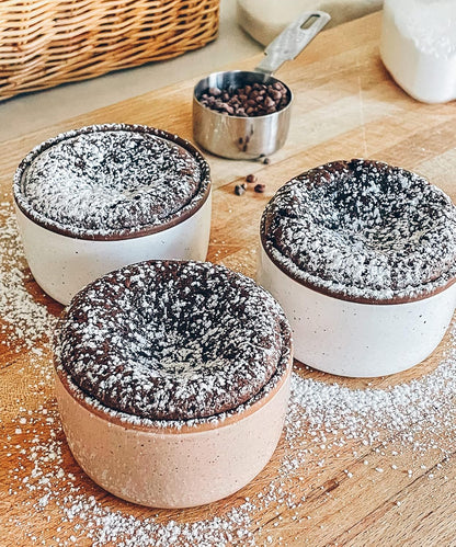 Mora Ceramic Ramekins - 4oz Set of 6 - Oven Safe Mini Baking Dishes for Pudding, Soufflé & More | Assorted Neutrals