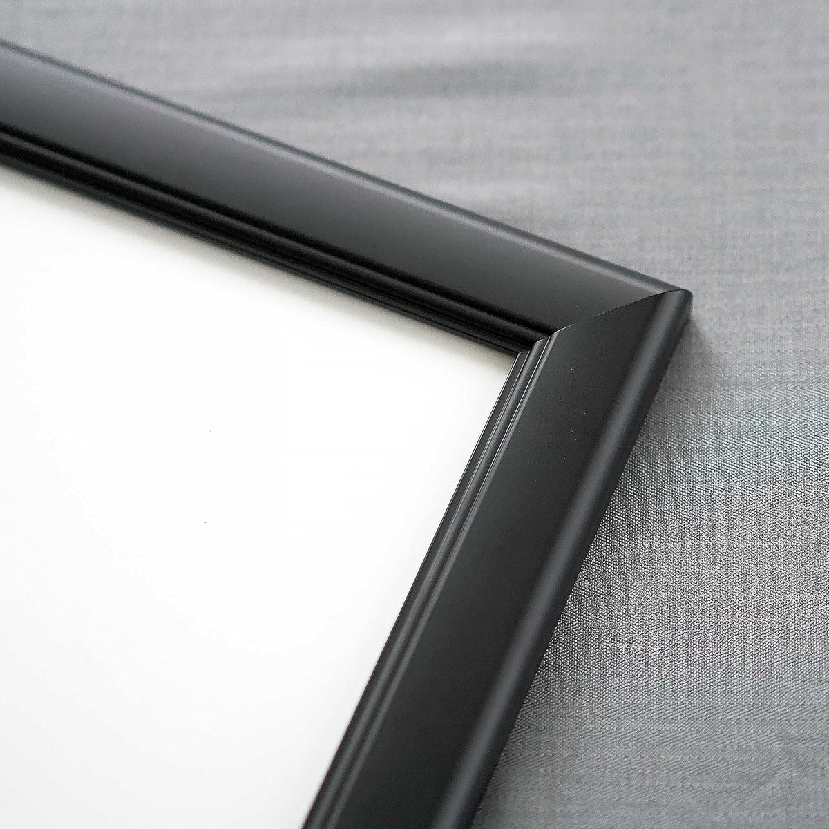 7x7 Black Contemporary Wood Picture Frame - Includes UV Resistant Acrylic & Hanging Hardware